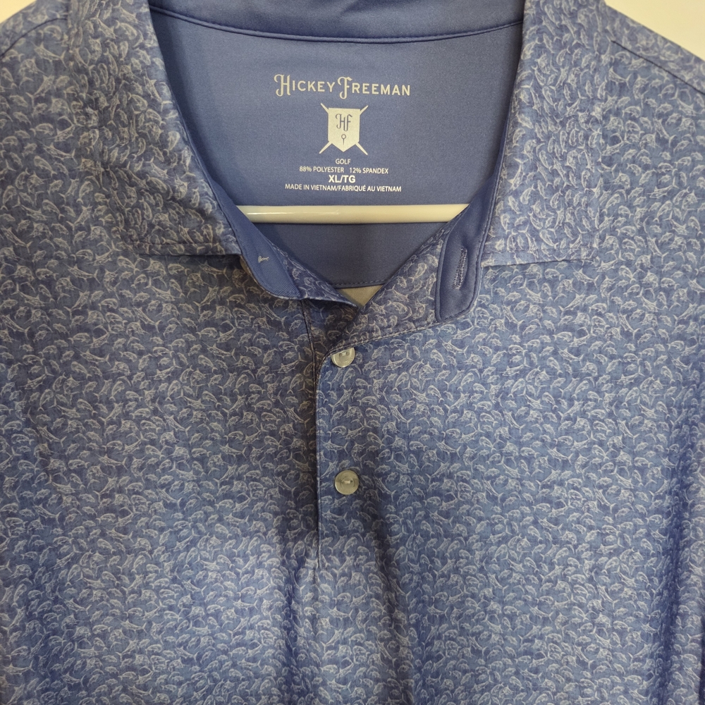 Hickey Freeman Blue Polo Shirt